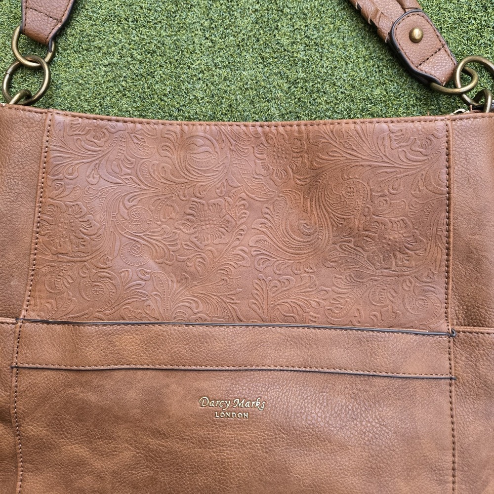 Darcy Marks London Handbag Cognac Brown - Picture 3 of 14